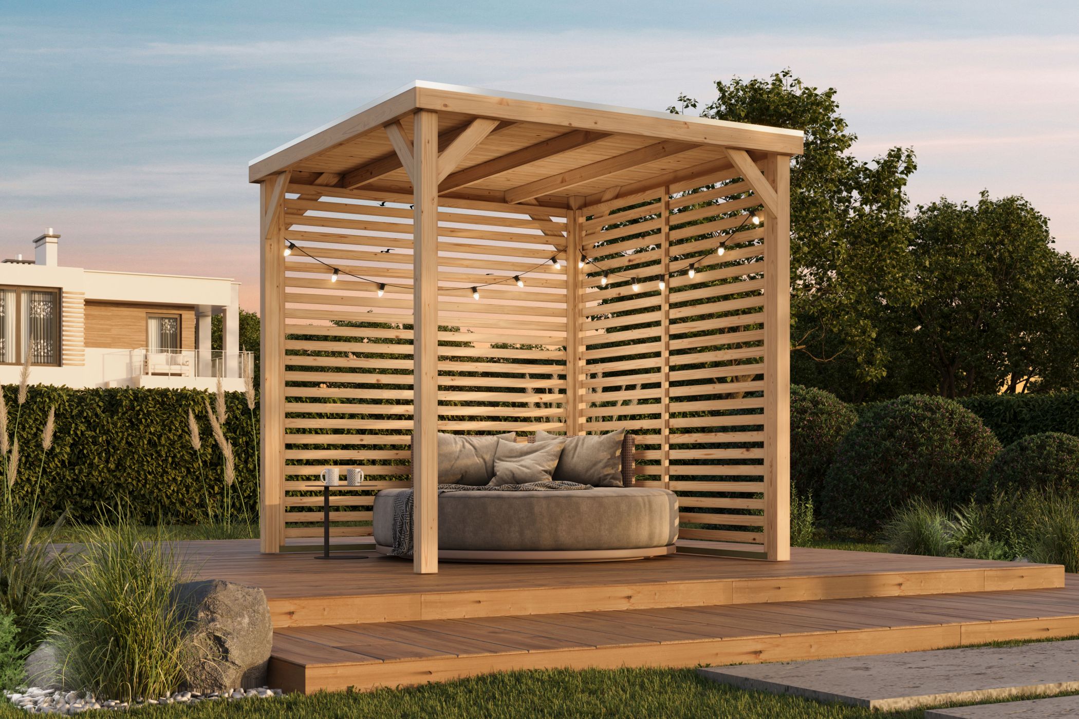 Innenarchitektur, Wohnen, Veranda, Draußen, Terrasse