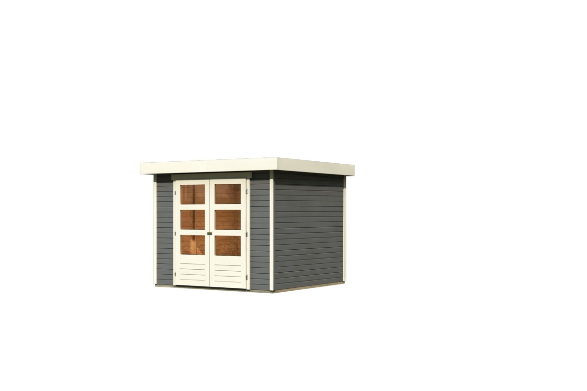 Karibu Gerätehaus Askola 3,5 in Terragrau, Freisteller