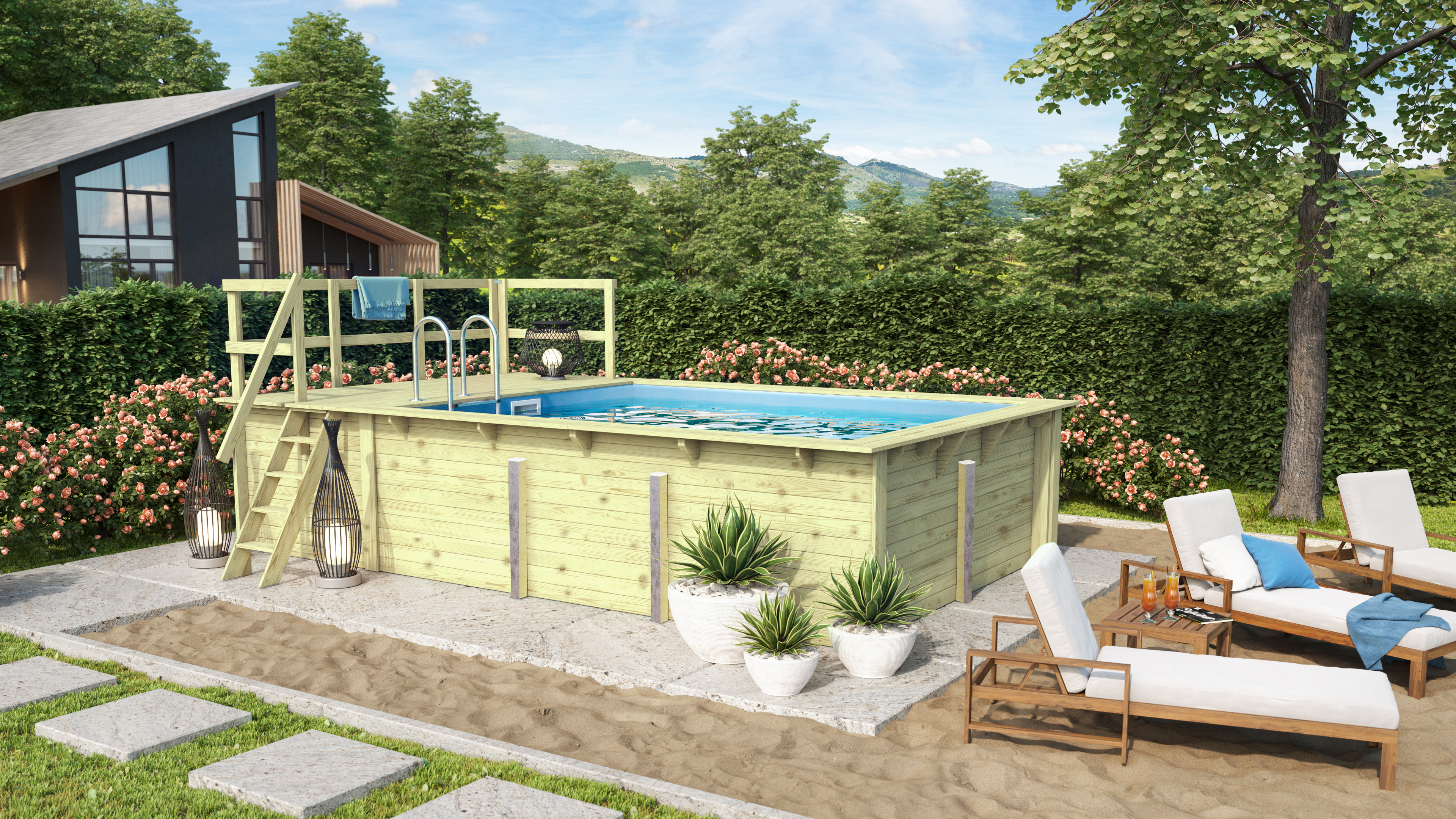 Rechteck Pool 2