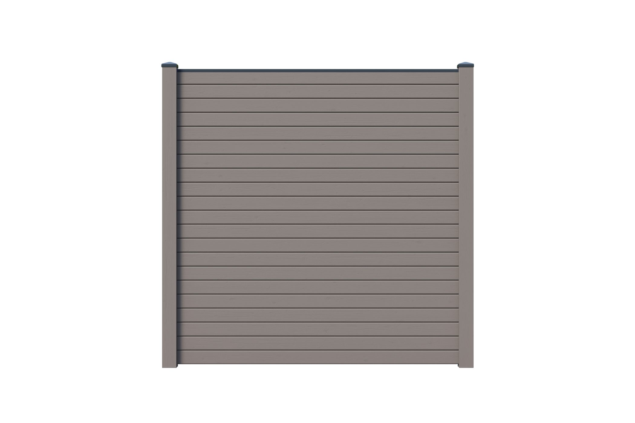 Sichtschutzzaun Komplettset terragrau / 1-10 Zaunfelder je 195 x 186 cm