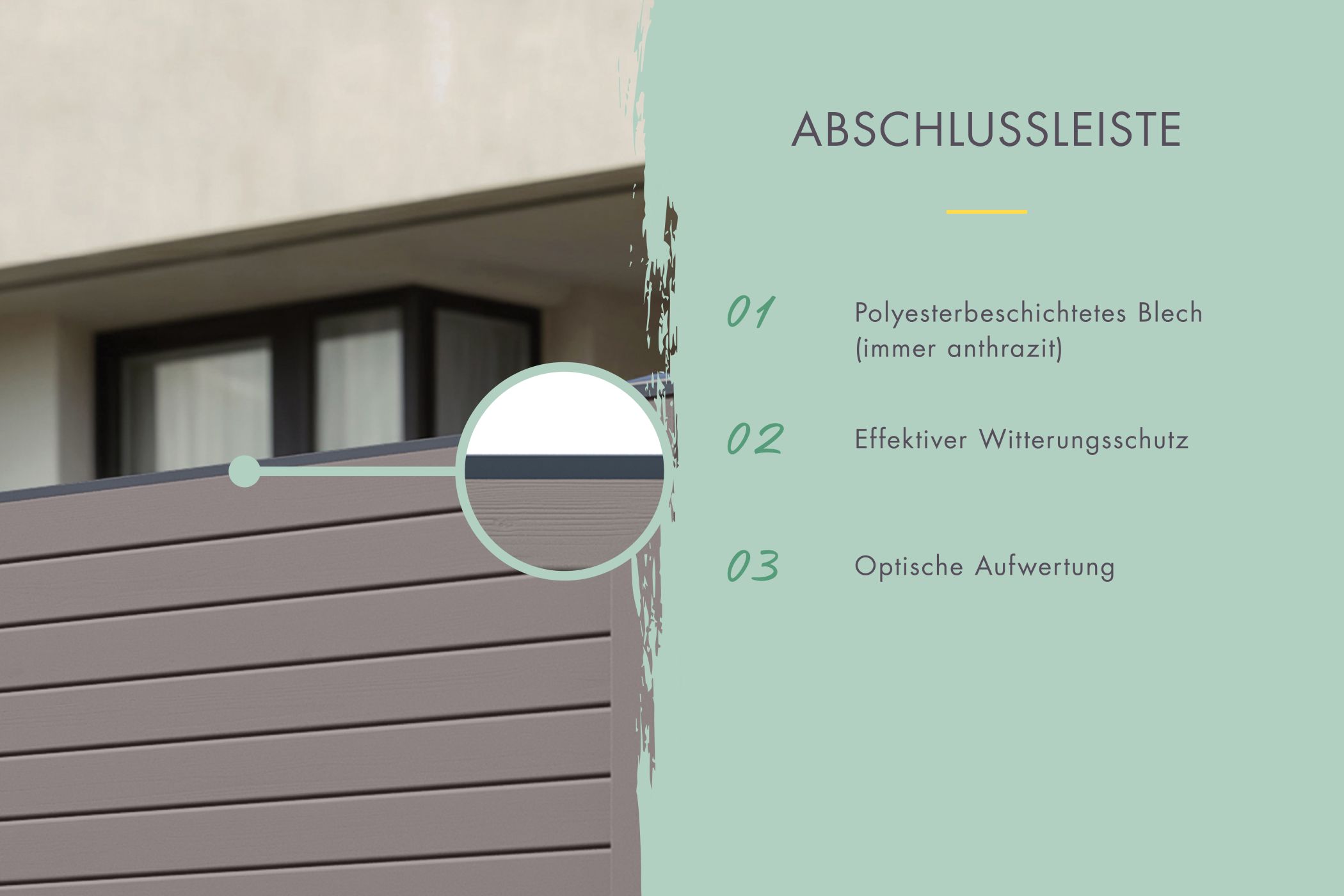 Sichtschutzzaun Zaunfüllung (ohne Zubehör) terragrau / Zaunfeld 180 x 186 cm