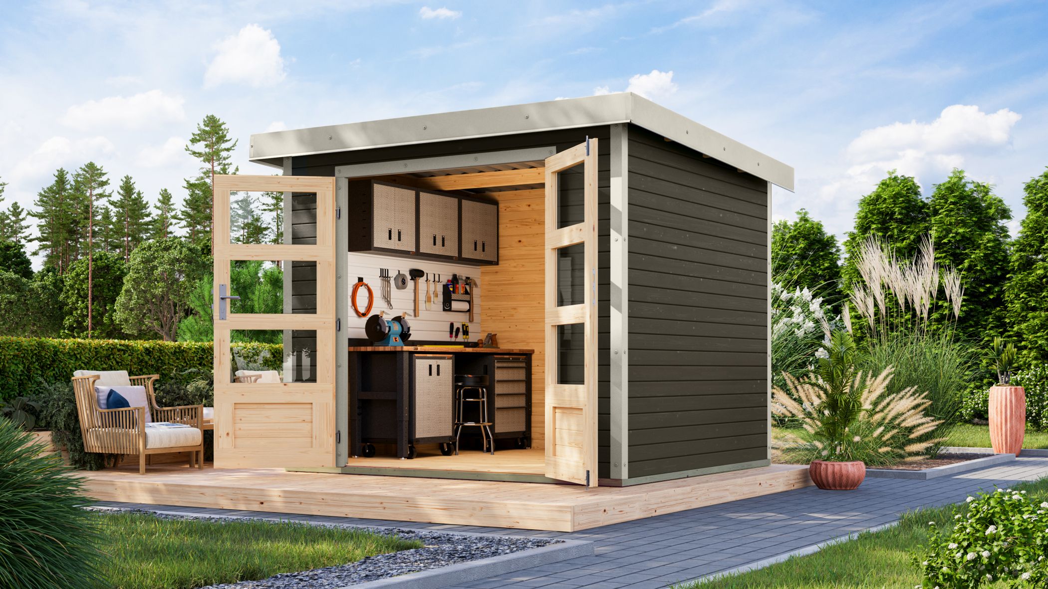 Jupiter 3 B terragrau / Metall: weiß / Lagerabverkauf Jupiter 3 B terragrau / Metall: weiß / Lagerabverkauf