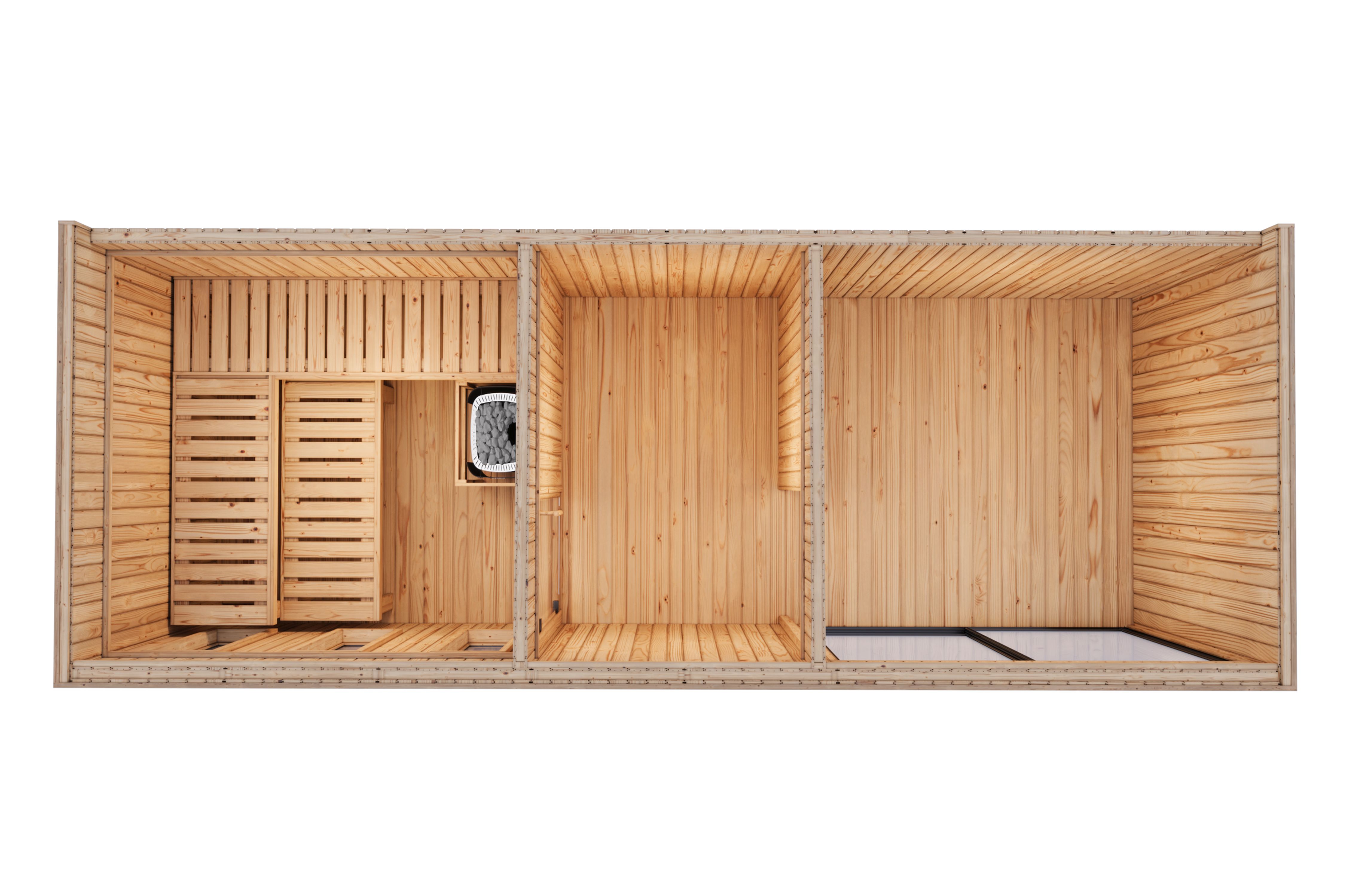 Drinnen, Innenarchitektur, Paneele aus Holz