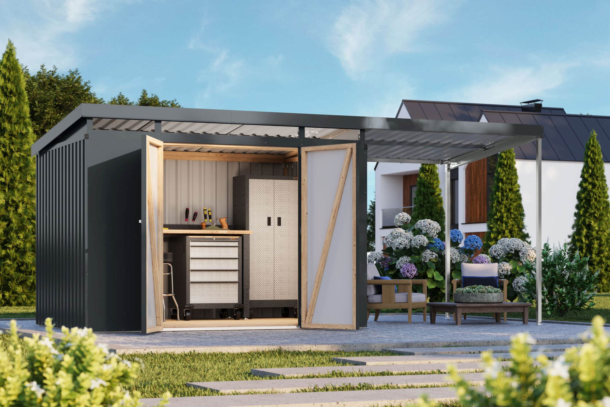 Drinnen, Innenarchitektur