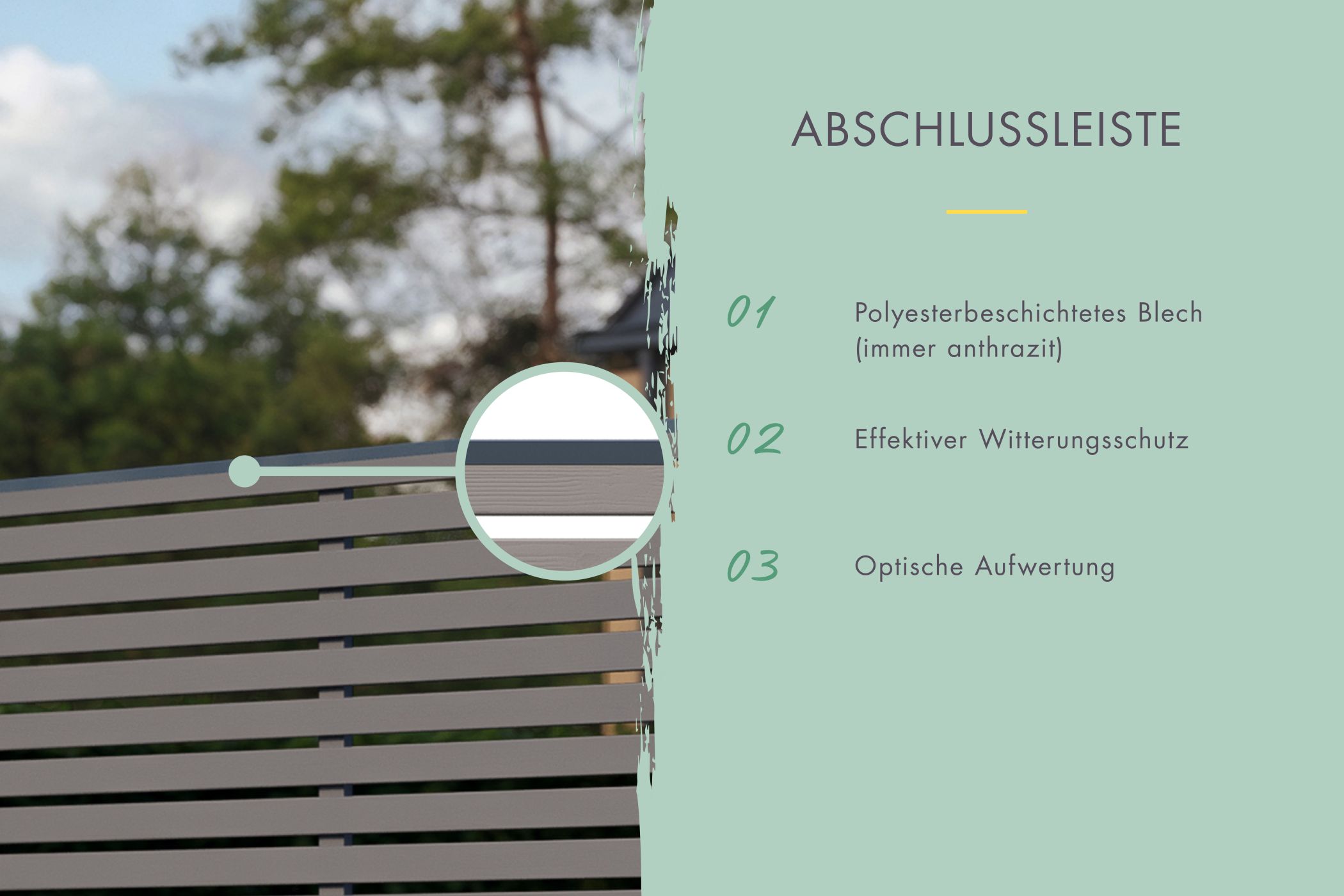 Lamellenzaun Zaunfüllung (ohne Zubehör) terragrau / Zaunfeld 180 x 186 cm