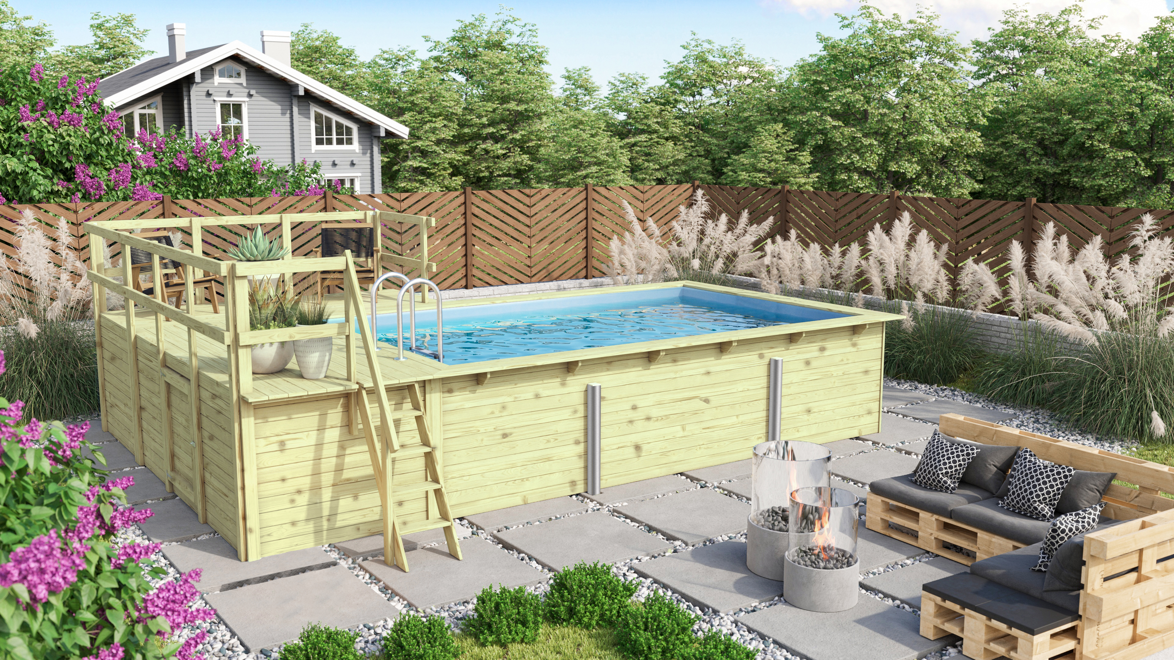 Rechteck Pool 3