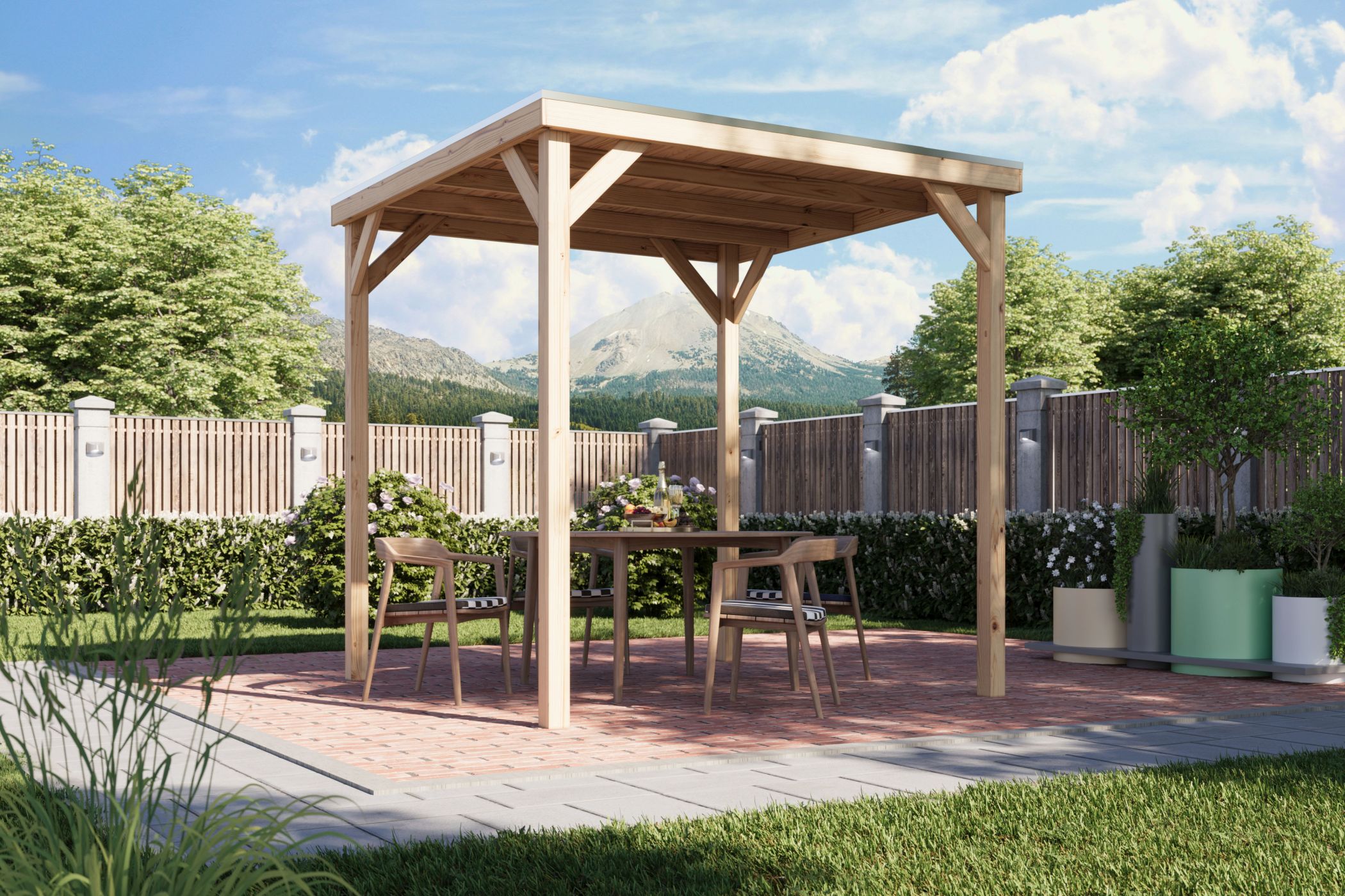 Innenarchitektur, Hinterhof, Draußen, Veranda, Terrasse