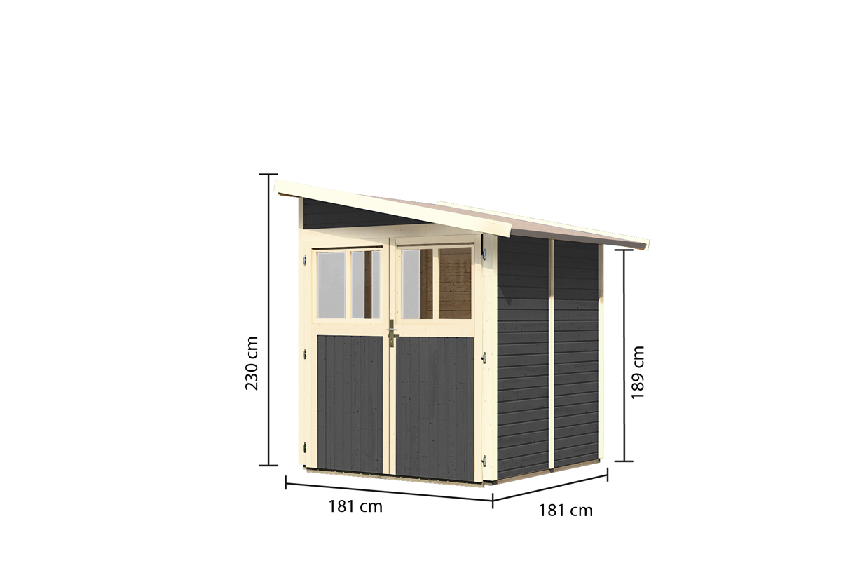 Karibu Gartenhaus System