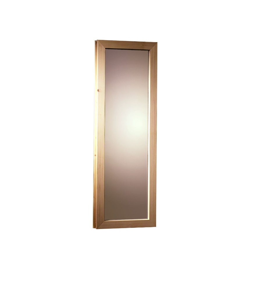 38/40mm Saunafenster für Innensaunen - bronziert