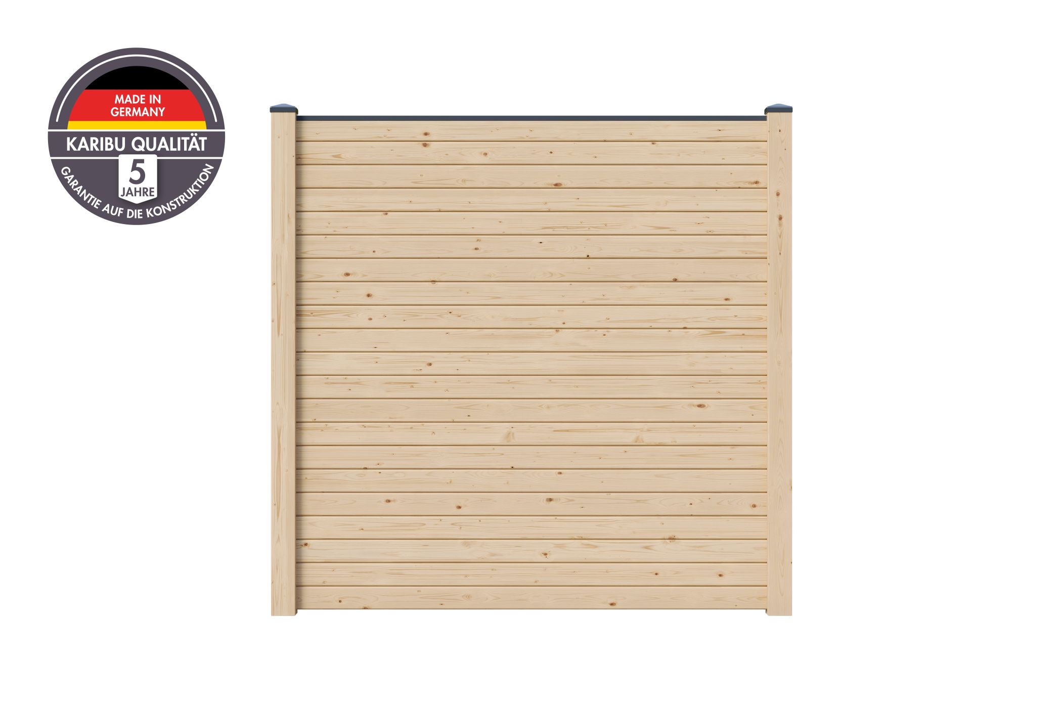 Sichtschutzzaun Komplettset natur / 1-10 Zaunfelder je 195 x 186 cm