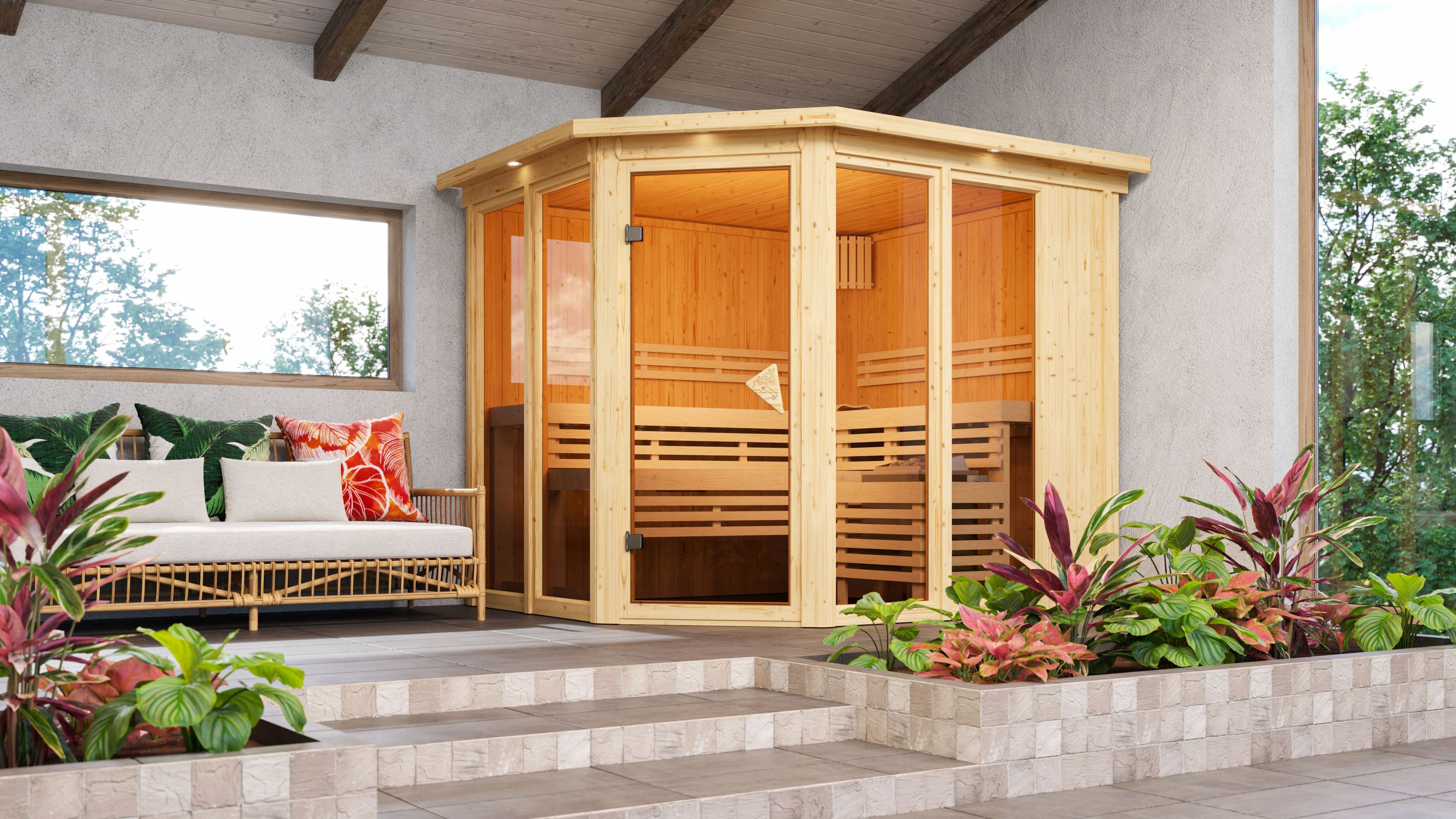 Drinnen, Innenarchitektur, Draußen