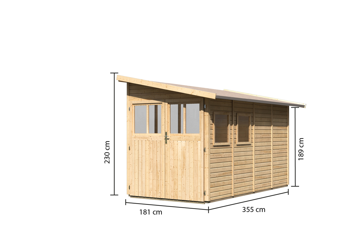 Karibu Gartenhaus System