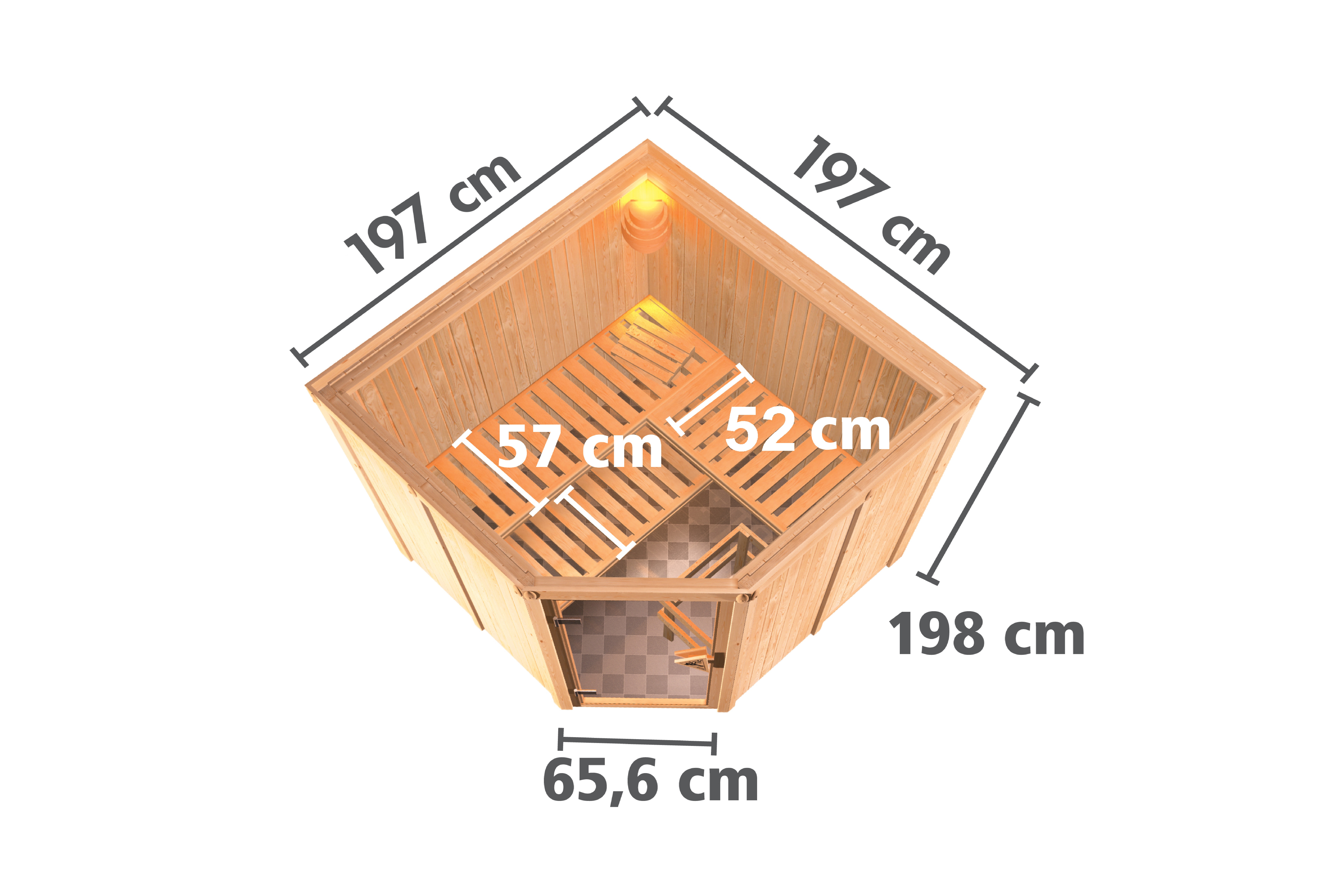 Detailansicht eines Karibu Gartenprodukts aus Holz