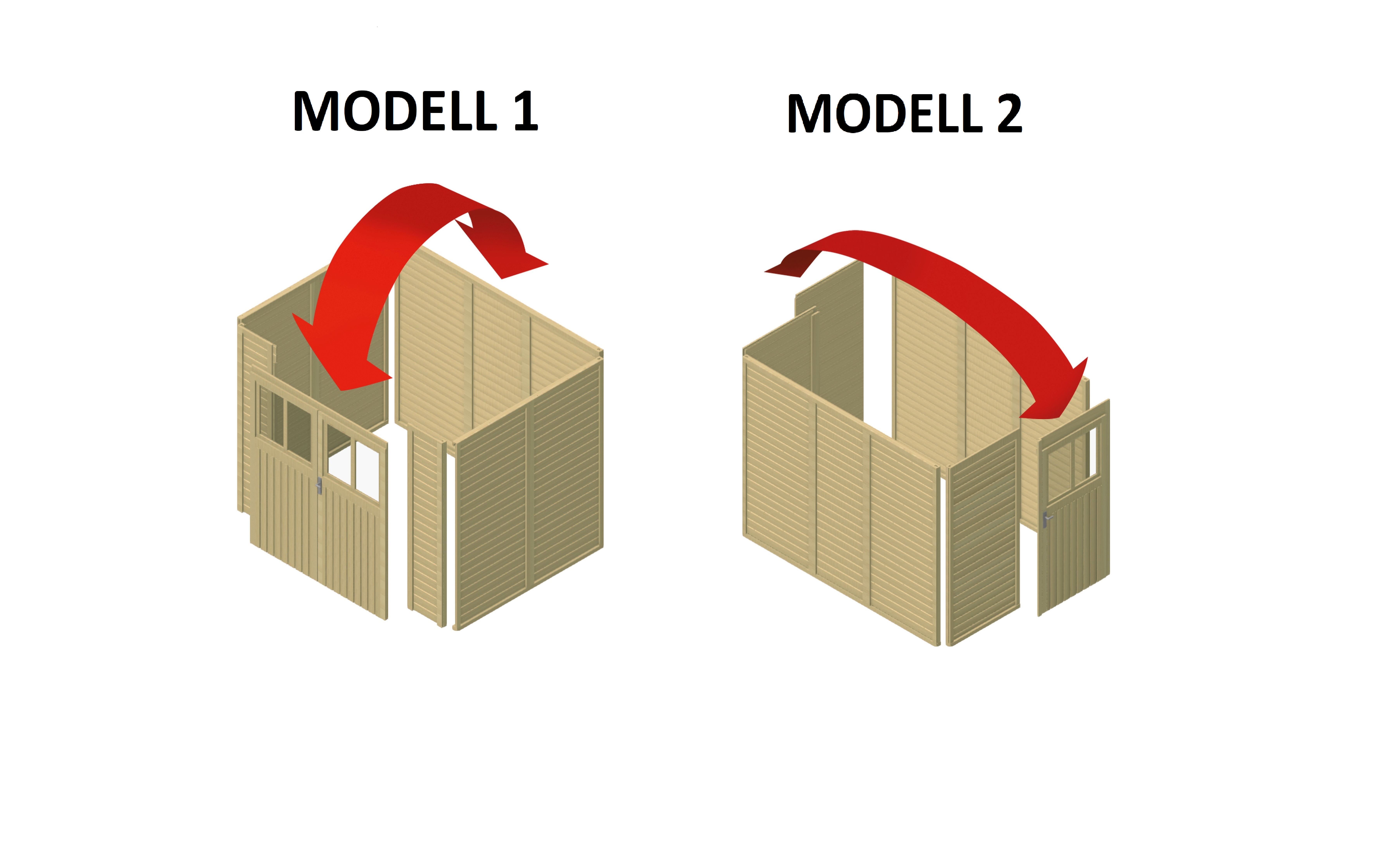 Geräteraum für Einzelcarport