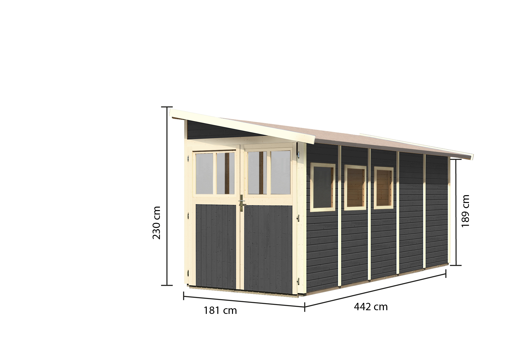 Karibu Gartenhaus System