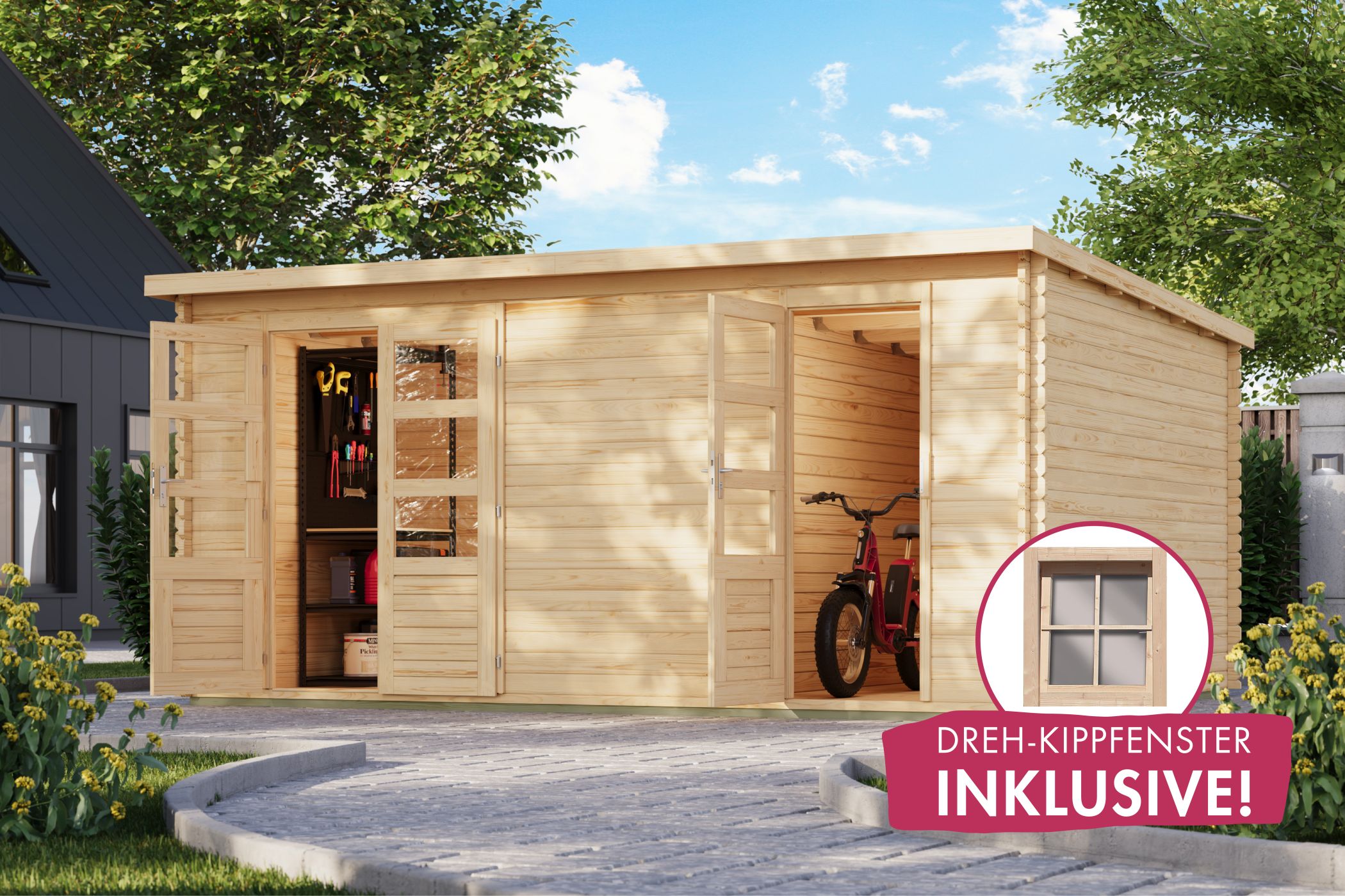 Drinnen, Innenarchitektur, Garage, E-Scooter, Wohnen
