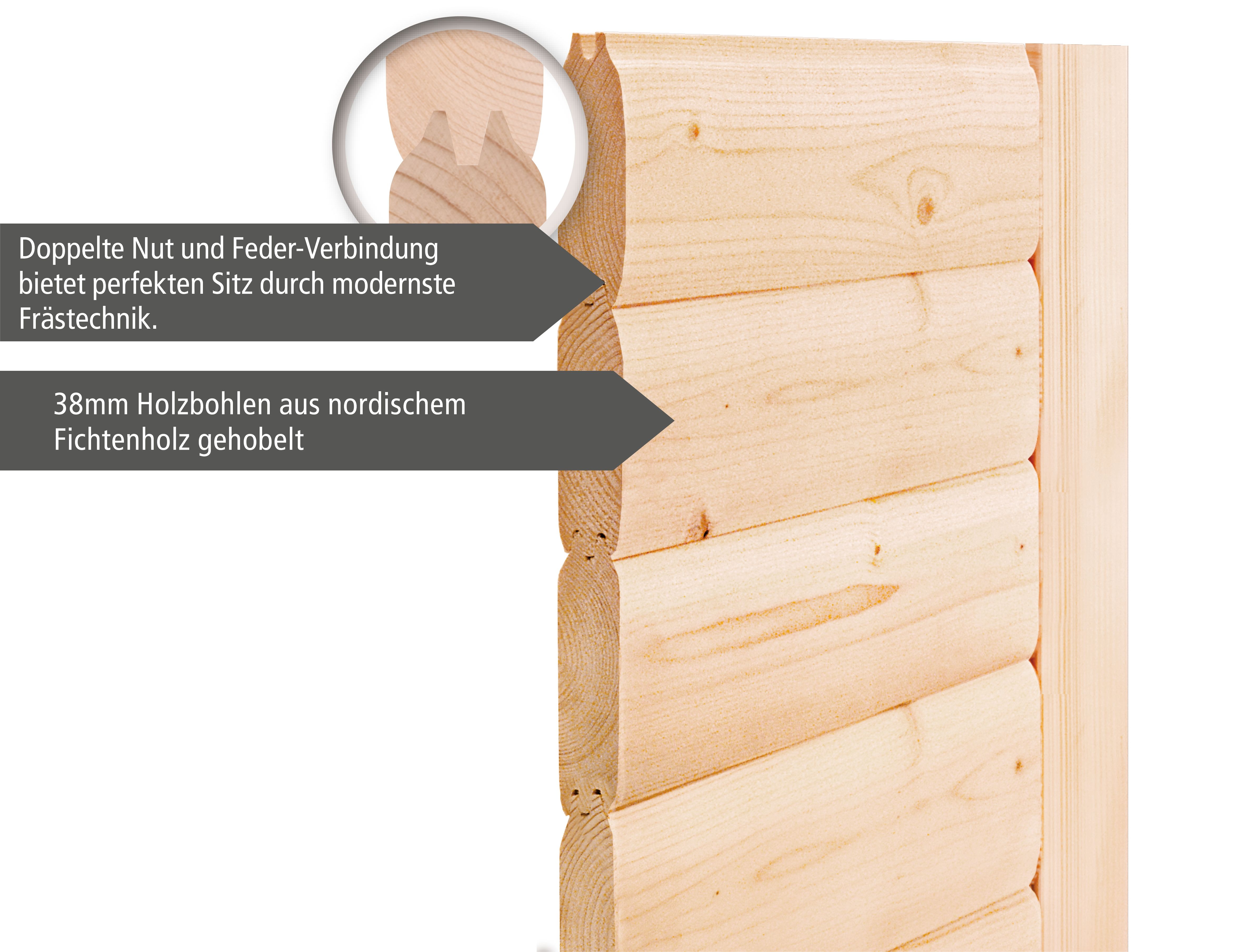 Saunahaus Bosse 1 mit Vorraum