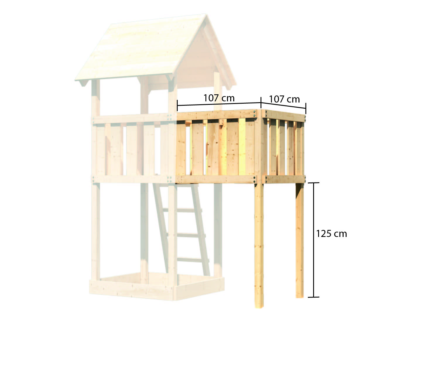 Detailansicht eines Karibu Gartenprodukts aus Holz