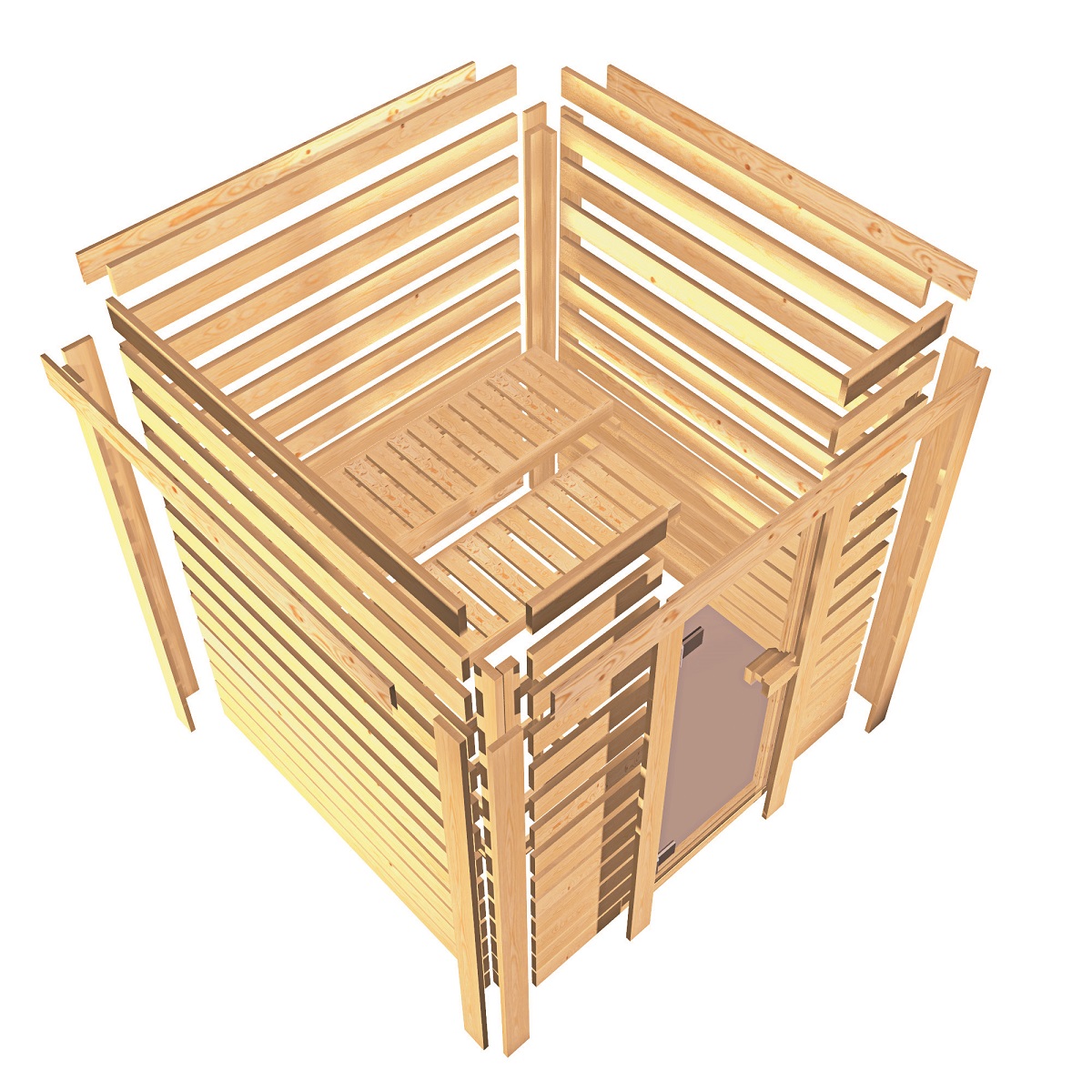 Karibu Sauna Explosionszeichnung