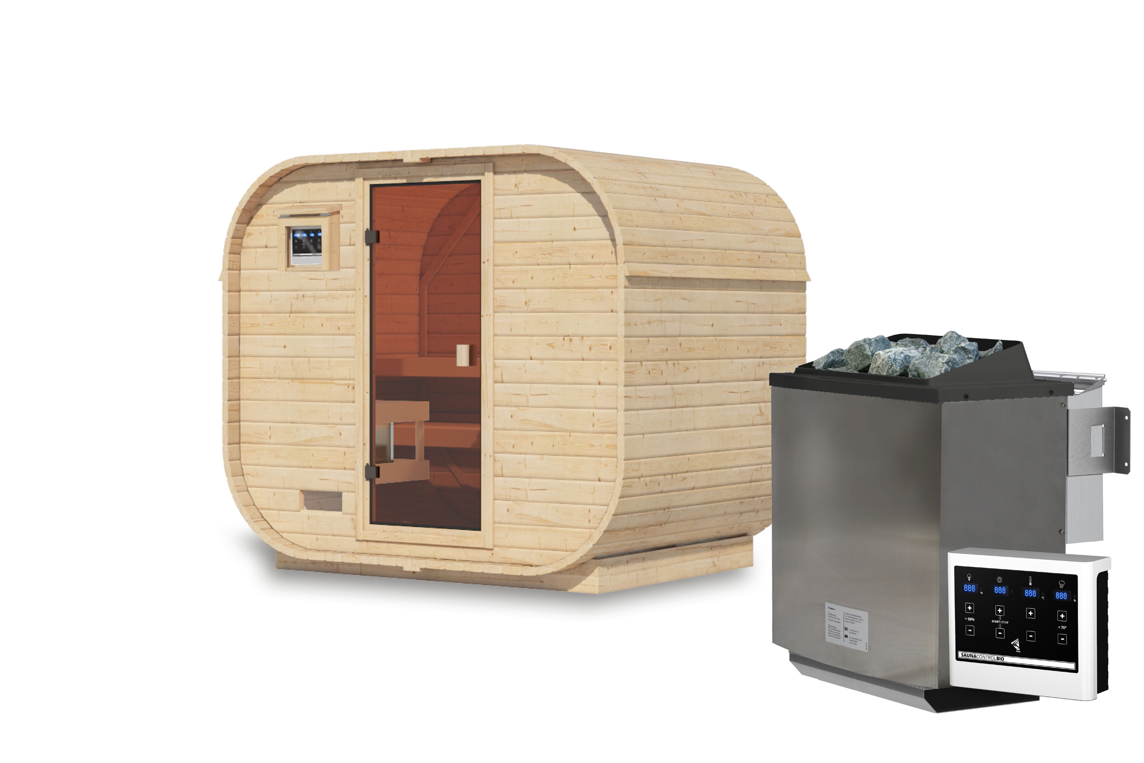 Fasssauna Quadro 1 Plus