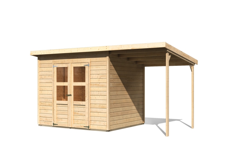 Karibu Gartenhaus System Blockbohlenhaus