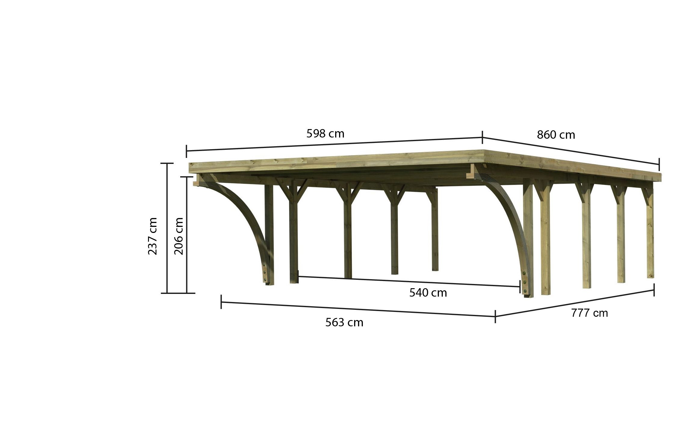 Karibu Garten Carport