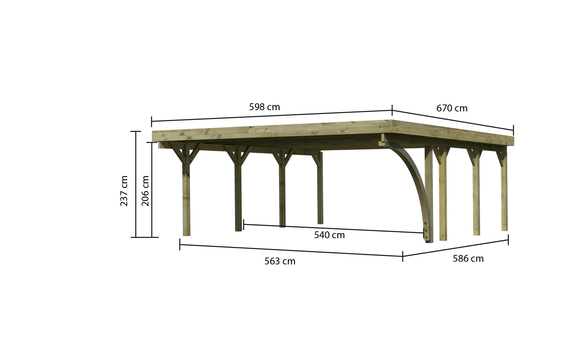 Karibu Garten Carport