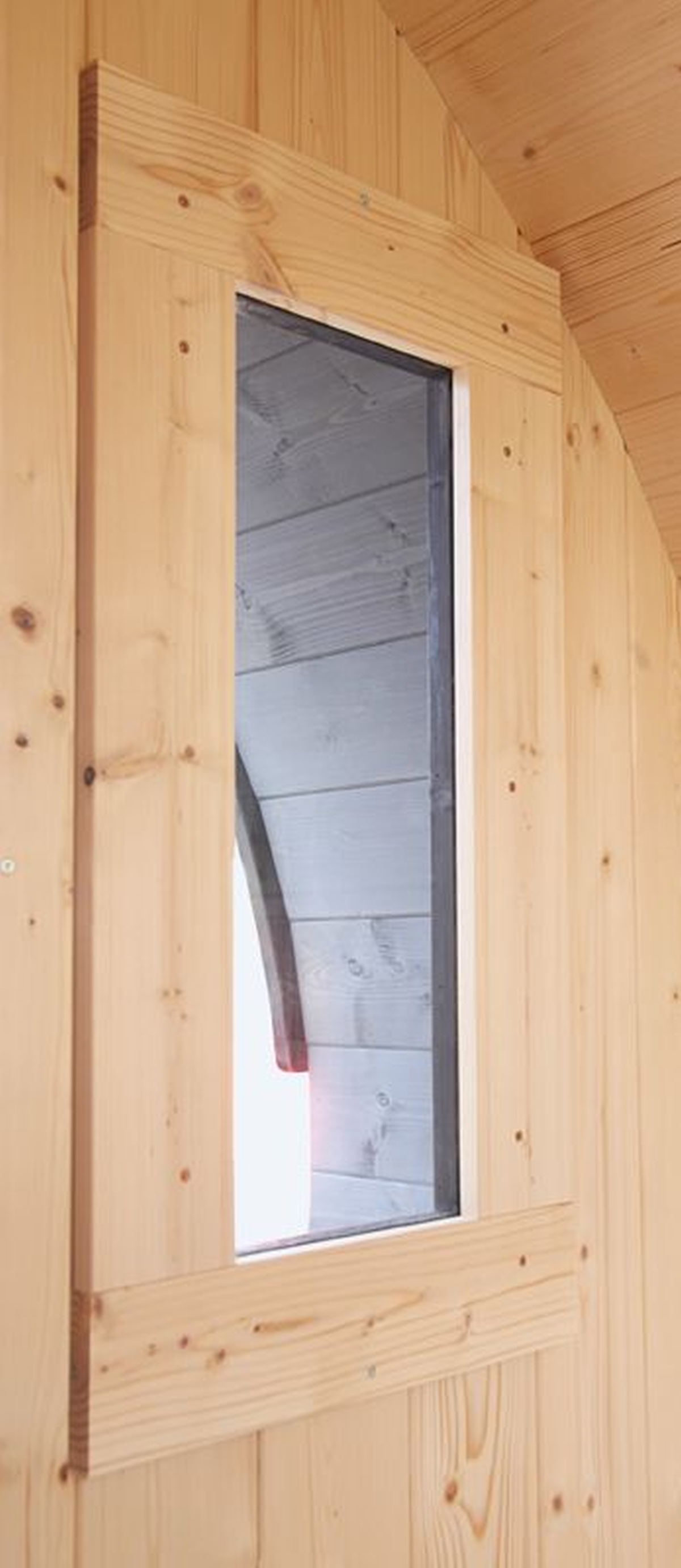 Fenster Fasssauna