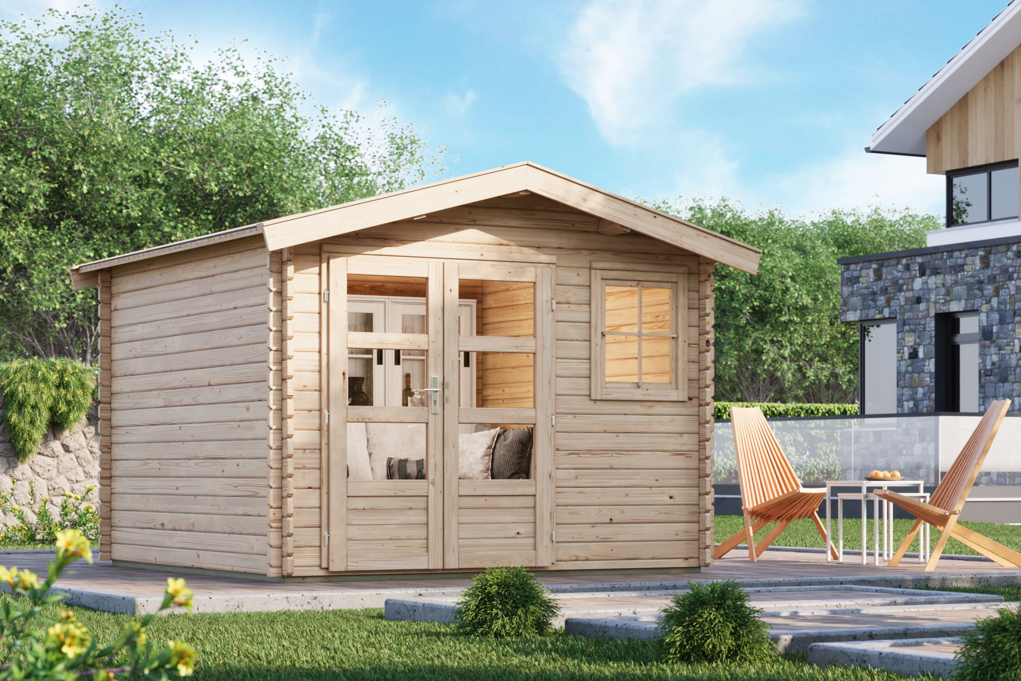 Innenarchitektur, Wohnen, Holz, Unterschlupf, Haus