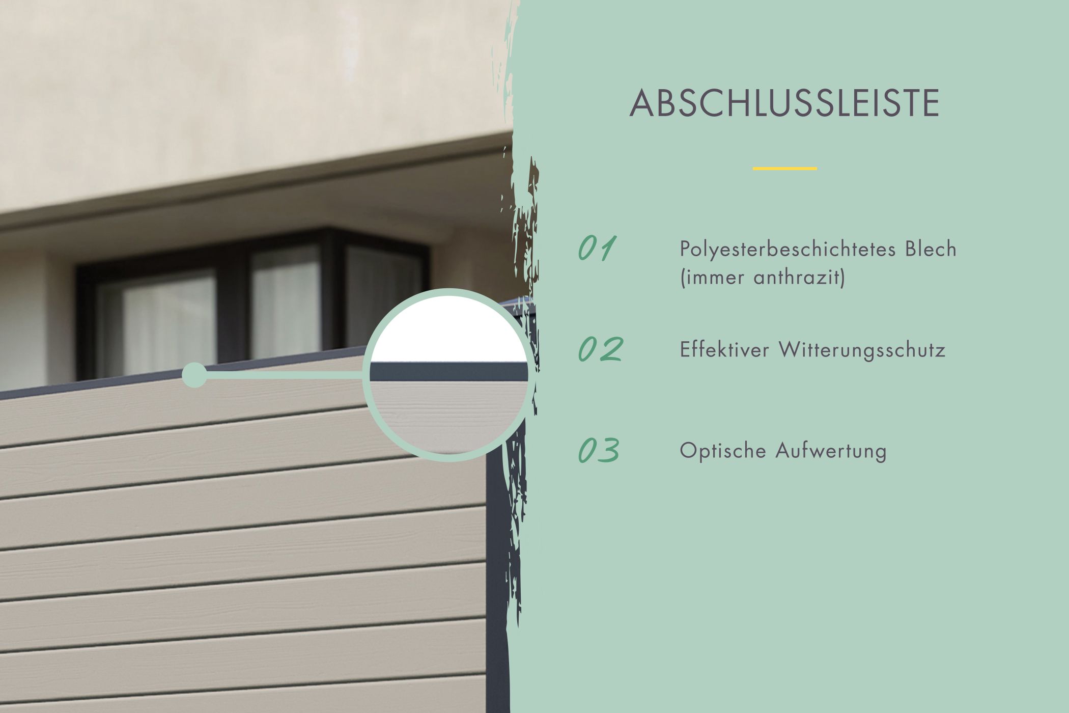 Sichtschutzzaun Zaunfüllung (ohne Zubehör) lichtgrau / Zaunfeld 90 x 186 cm