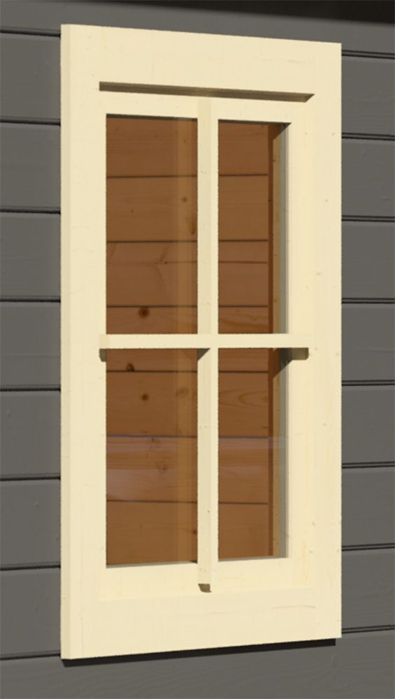 Dreh-/Kippfenster aus Echtglas 28mm