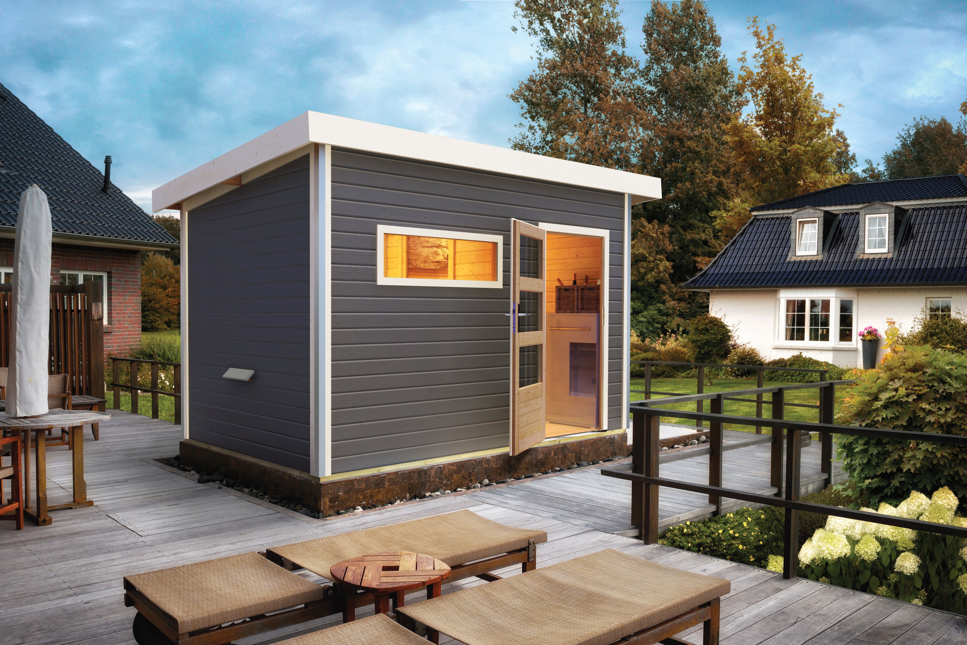 Innenarchitektur, Wohnen, Schreibtisch, Holz, Draußen