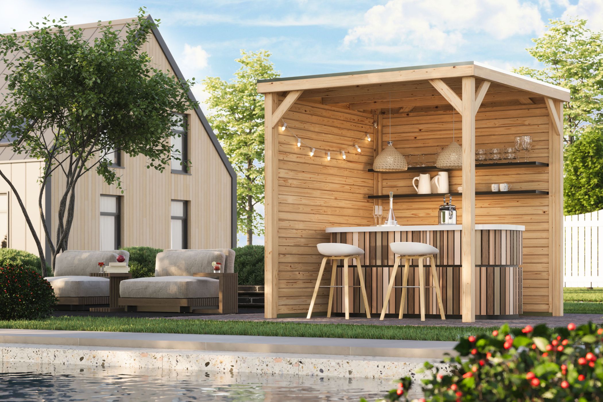 Innenarchitektur, Holz, Paneele aus Holz, Gras, Wohnen