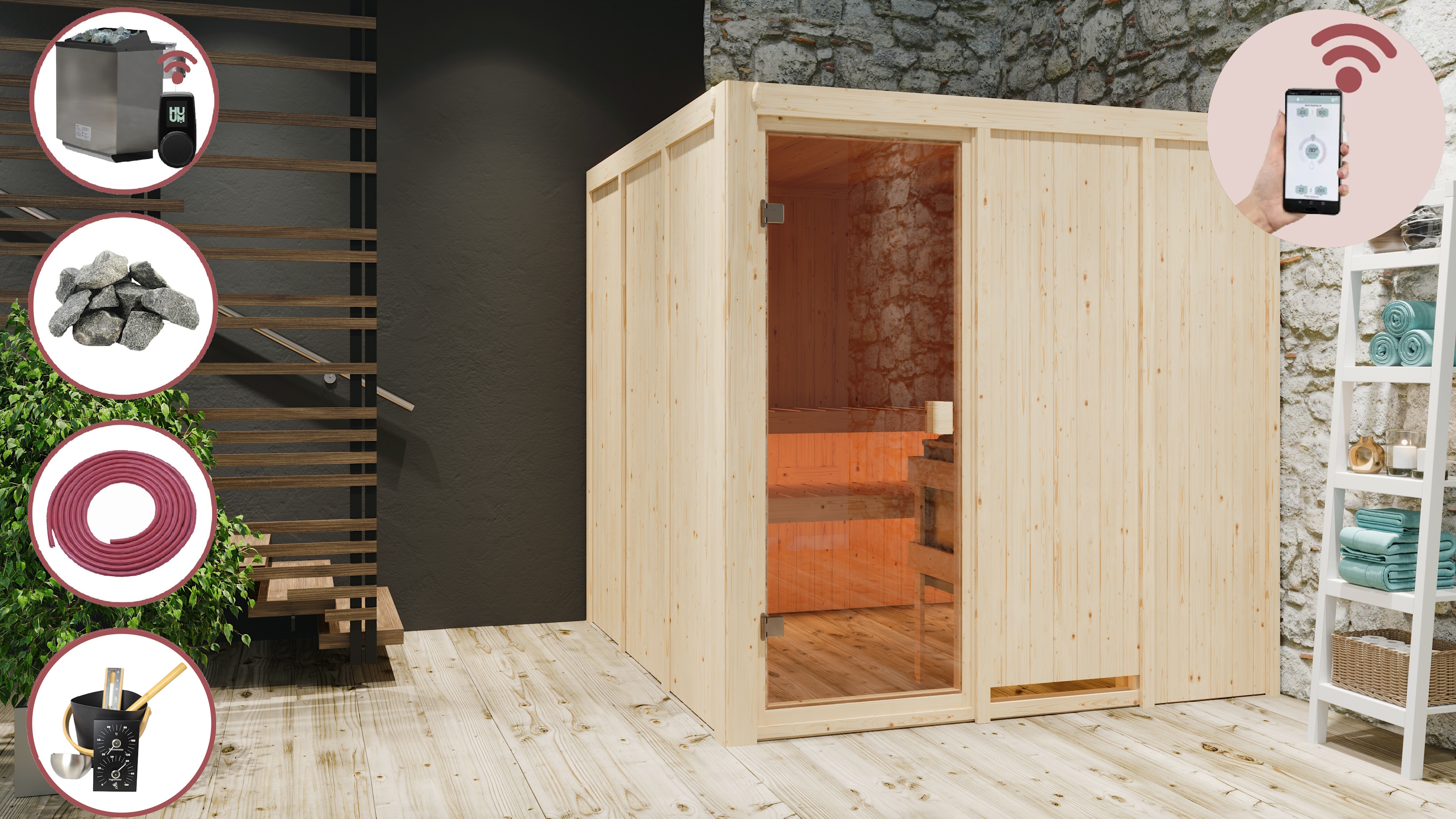 Detailansicht eines Karibu Gartenprodukts aus Holz