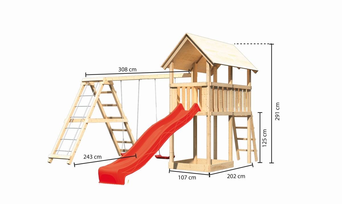 AKUBI Spielturm Danny