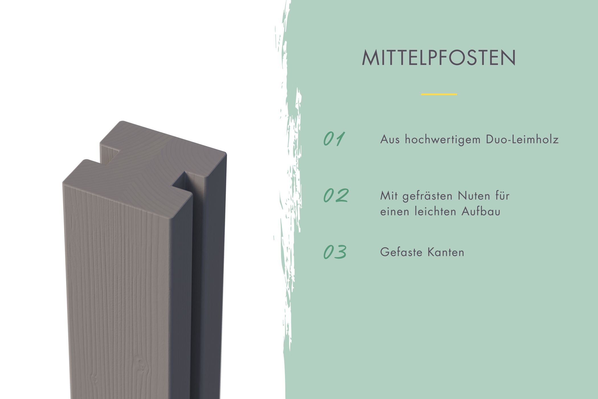 Sichtschutzzaun Komplettset terragrau / 1-10 Zaunfelder je 195 x 186 cm