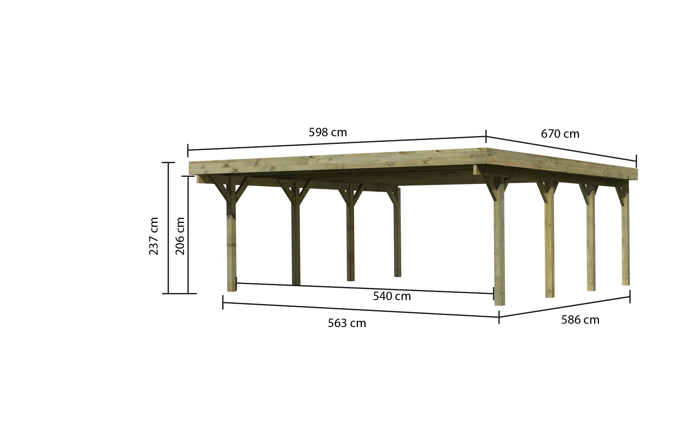 Karibu Garten Carport