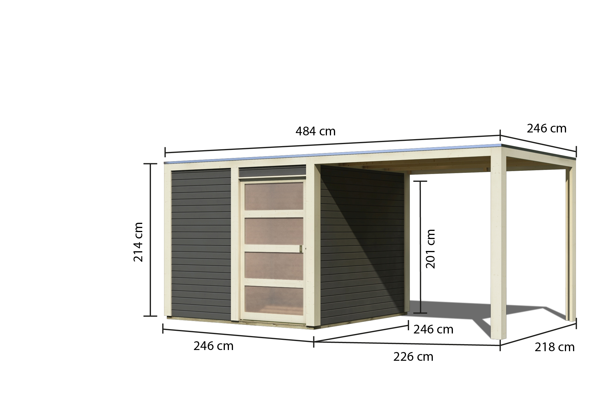 Karibu Gartenhaus System