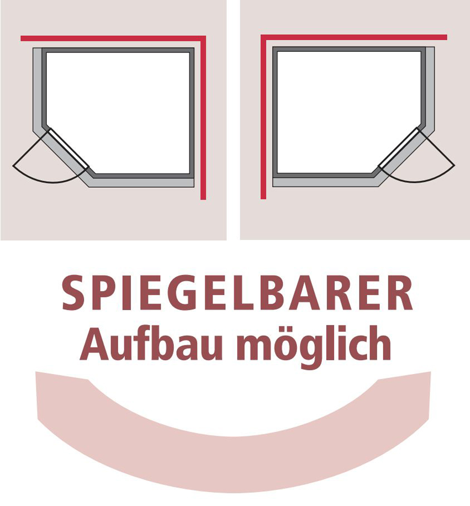 Karibu Sauna Spiegelbarer Aufbau