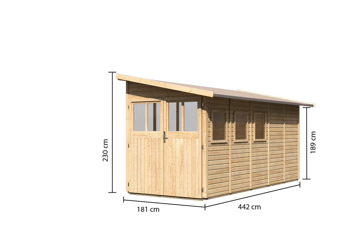 Karibu Gartenhaus System