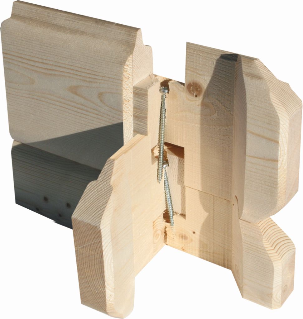Blockbohlengarage mit Flachdach 38 mm