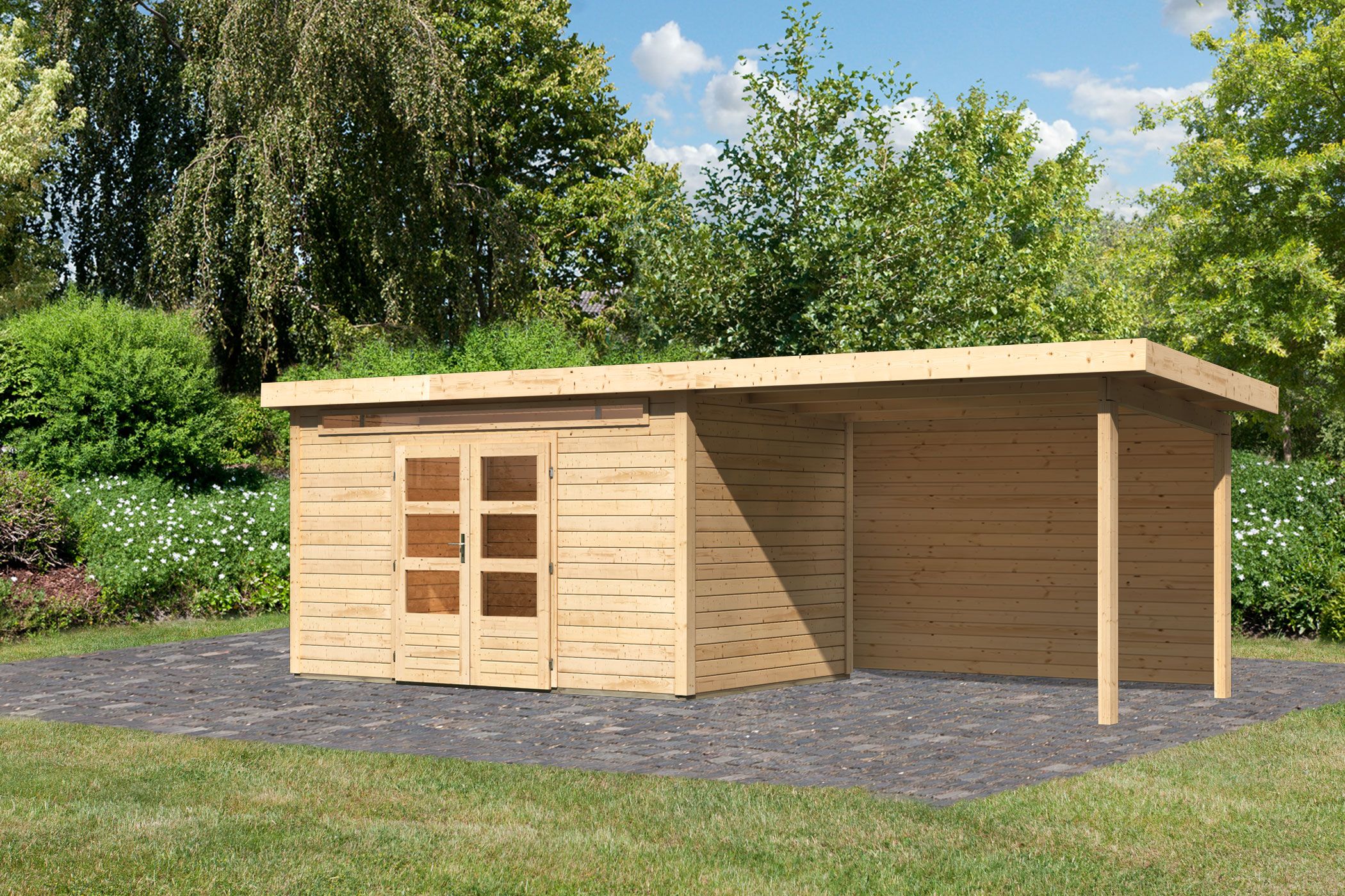 Innenarchitektur, Holz, Garage, Wohnen, Gras