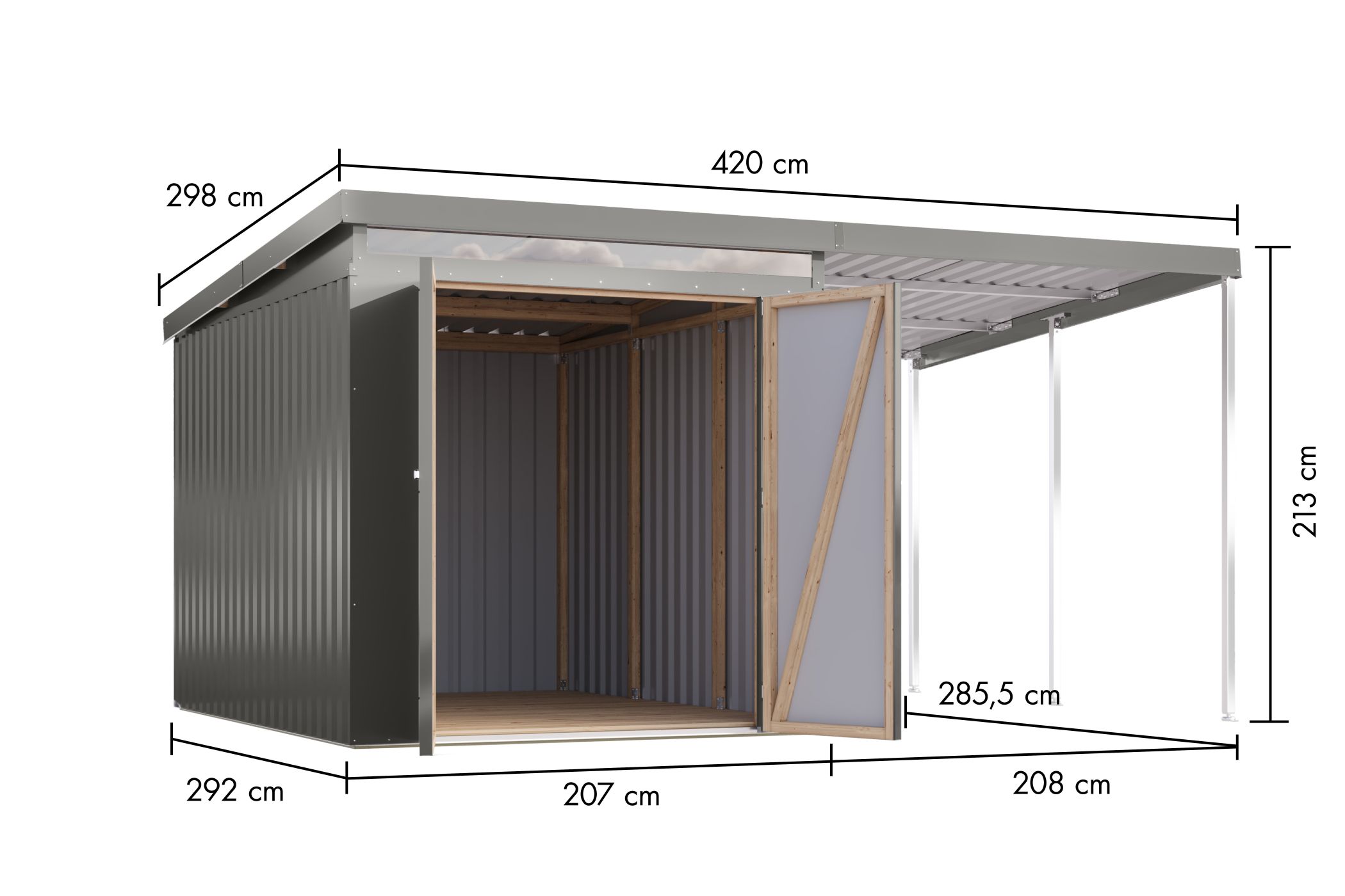Drinnen, Innenarchitektur, Geräteschuppen
