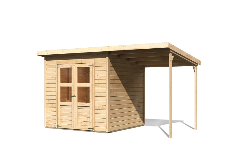 Karibu Gartenhaus System Blockbohlenhaus