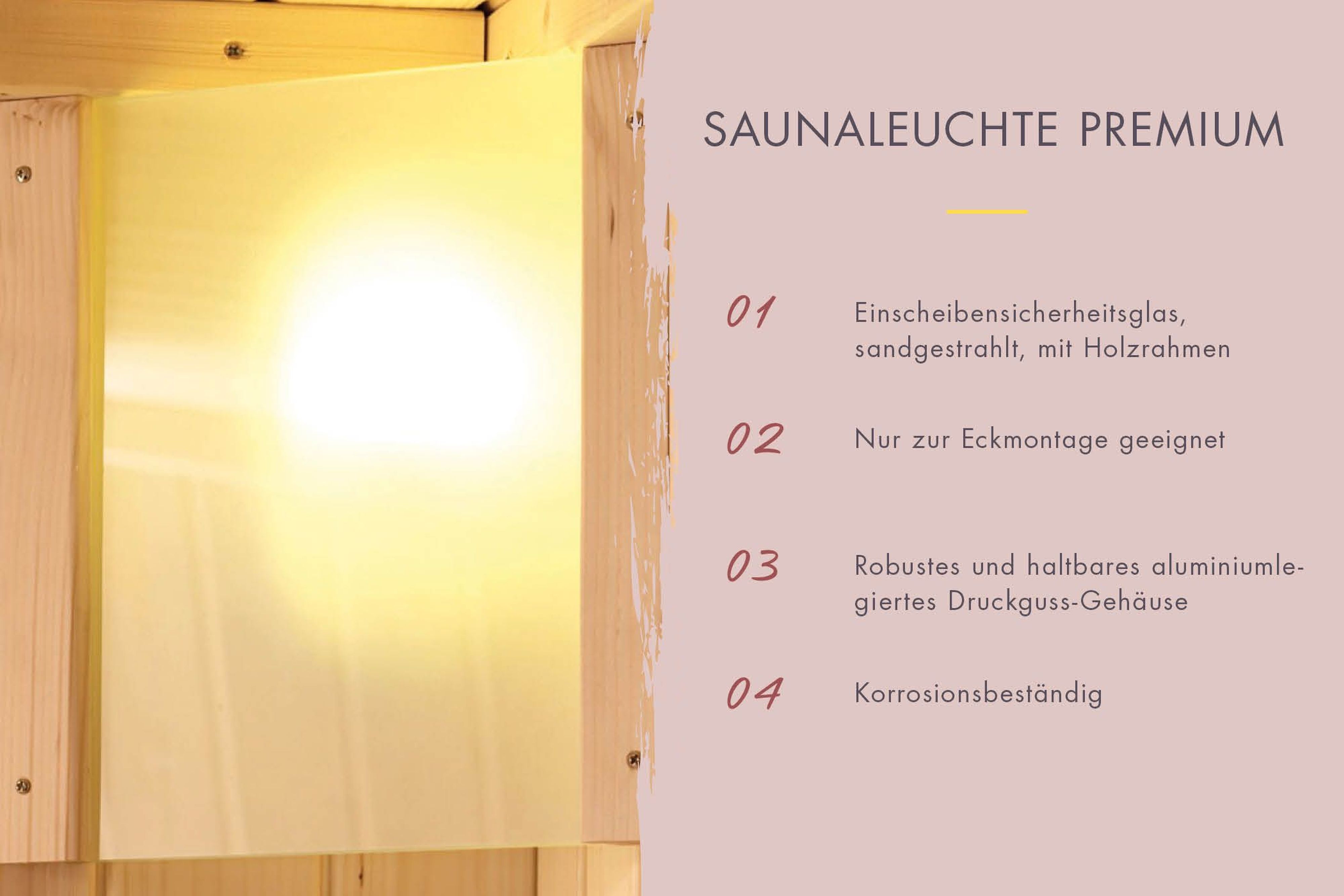 Ofenschutzgitter aus nordischer Fichte als Schutz vor dem Saunaofen einer Karibu Sauna