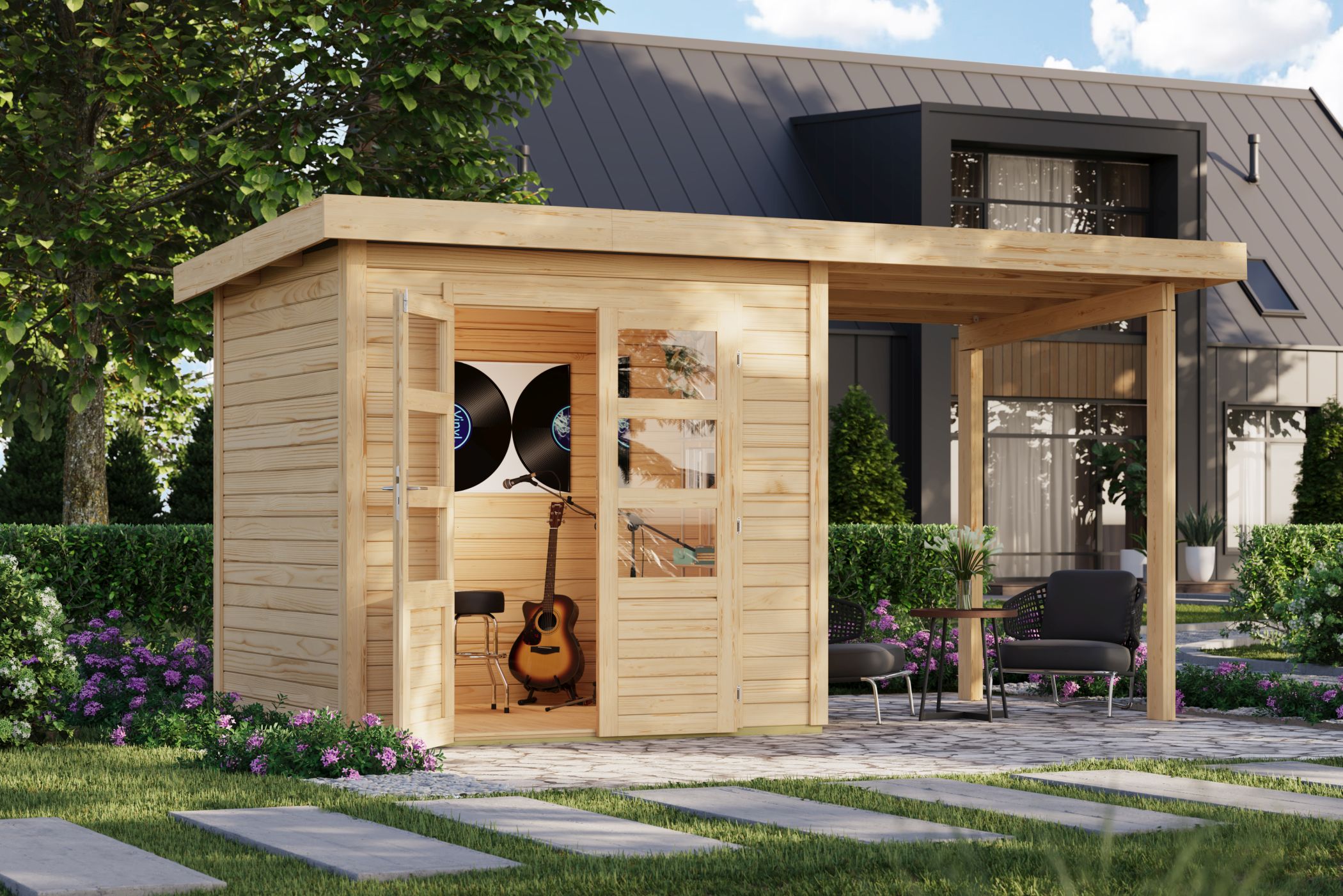 Innenarchitektur, Wohnen, Gras, Holz, Haus