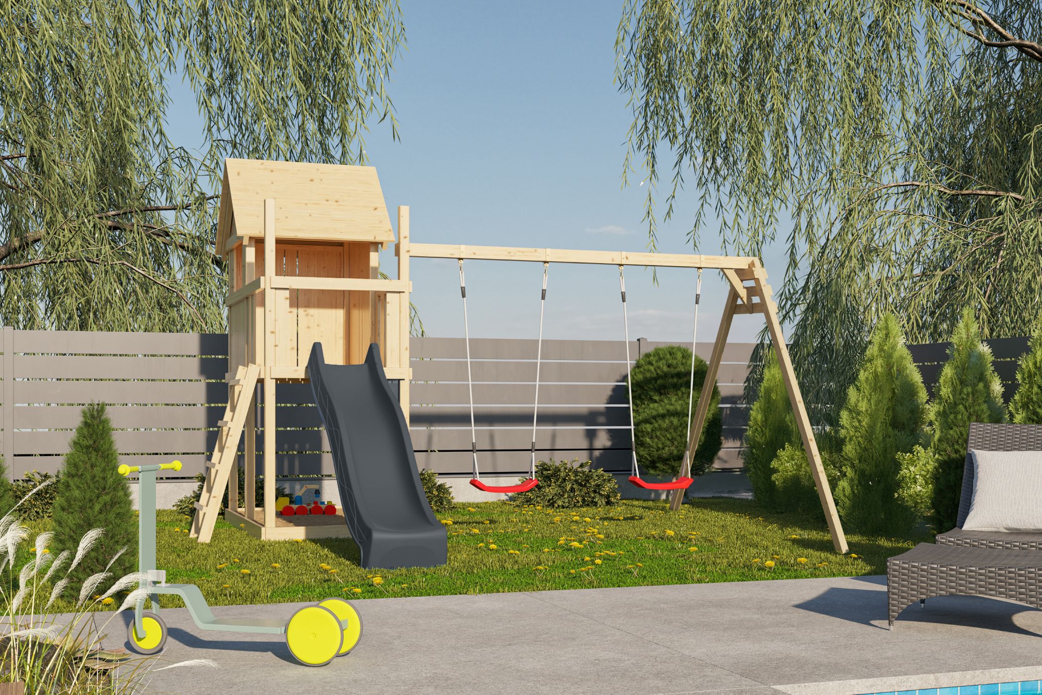 Gras, Pflanze, Spielbereich, Spielbereich im Freien, Draußen