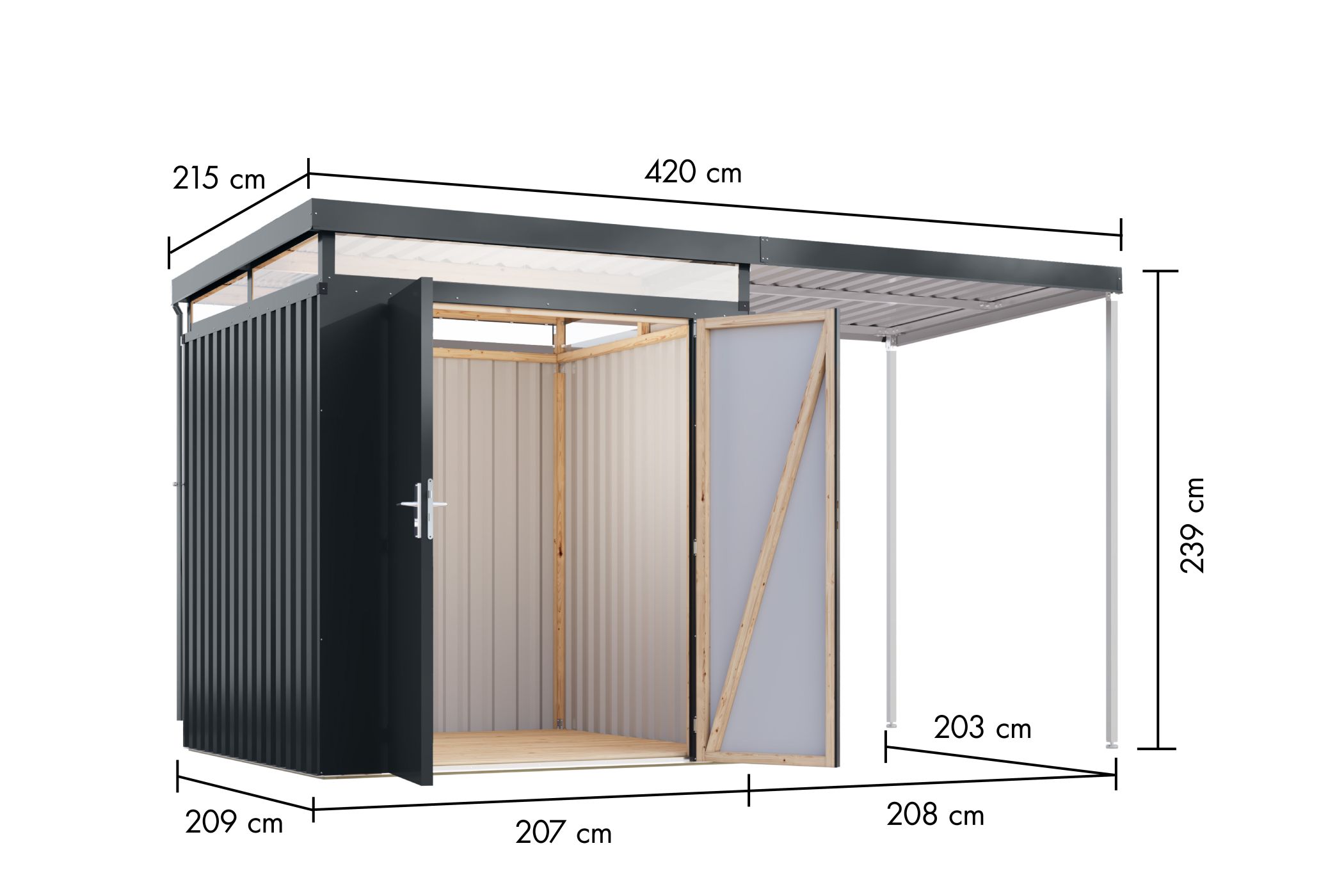Drinnen, Innenarchitektur, Geräteschuppen, Tür